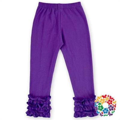 China Factory direct sale kids breathable cheap soft leggings ruffle pants for kids girl for sale