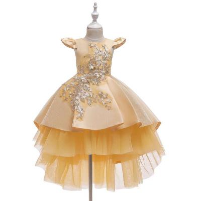 China New Breathable Hot Style Lace Wedding Party Formal Princess Kids Flower Baby Dress for sale