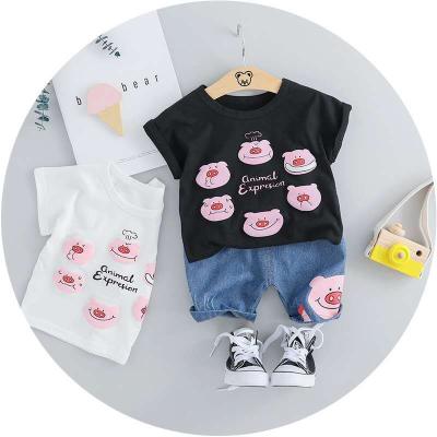 China Wholesale Casual Kids Clothing Summer Baby Boy Clothes Set Kids Shirts With Shorts Set for sale