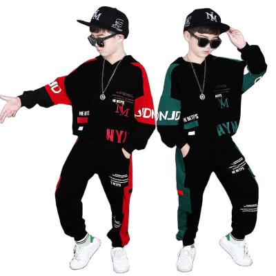 China New Fashion Casual Sports Kids Clothes Boys Letter Printing Boy Clothes Sets 2pcs for sale