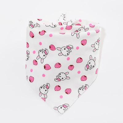 China Antibacterial Wholesale High Quality Cotton Polyester Triangle Scarf Animal Baby Bibs for sale