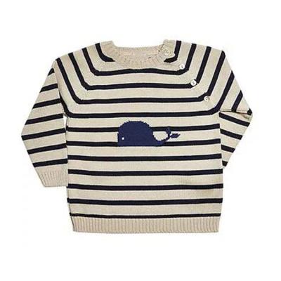 China 100% Cotton Anti-pilling Knitted Cute Custom Baby Boy Sweater Designs for sale