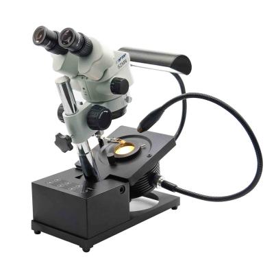 China Microscopio del Gemology con la iluminación binocular 7-45X R1A-15 de la luz de la lente 4 en venta