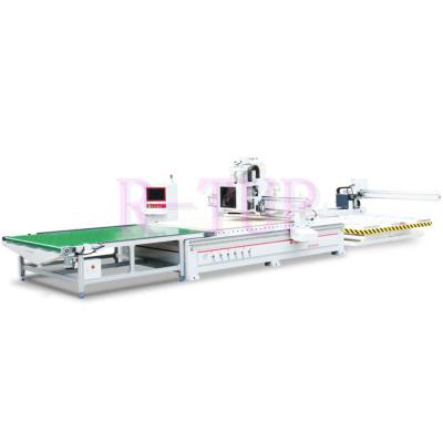 China KS-K8+9V Professional wood cabinets cnc nesting router machine cnc router with 9v drilling unit for sale