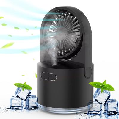 China Hotel 3 in 1 Rechargeable Fan USB Charging Mini Water Fan Mini Water Spray Mini Fan With 2000 Mah Battery for sale