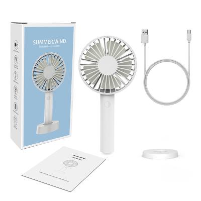 China In 2000 Fan Customizable Built Mini Hand Rechargeable Fan Protable Portable Mini Fan With Logo mAh Battery USB for sale