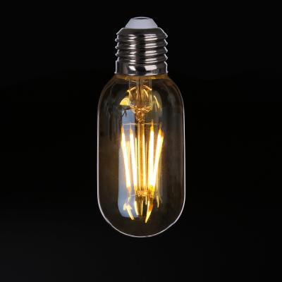 China Vintage Residential Edison Gold T45 2W 4W E27 220V Tubular Led Filament Light Bulb for sale