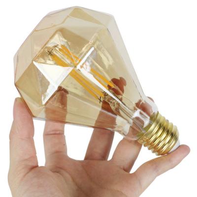 China Home Fixtures/Malls/Vintage Filament Style Warm White Antique 2700K D95 Diamond Shape LED Light Bulb for Hotel/Restaurants 2200K E26 E27 4W 6W 8W for sale