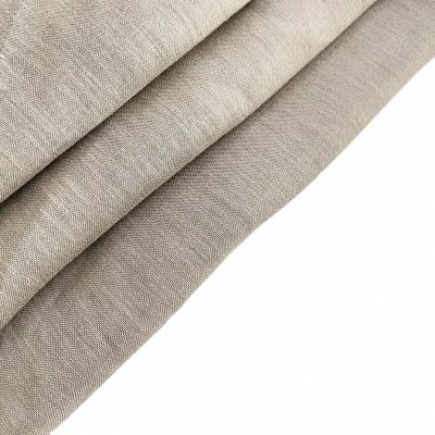 China Light weight viable simple pure linen fabric natural solid color linen fabric for garment soft for sale