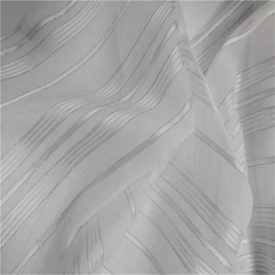 China Breathable Filament Silver Sheer Solid Lady Dresses Chiffon Textile Digital Print Greige Fabric Chiffon for sale