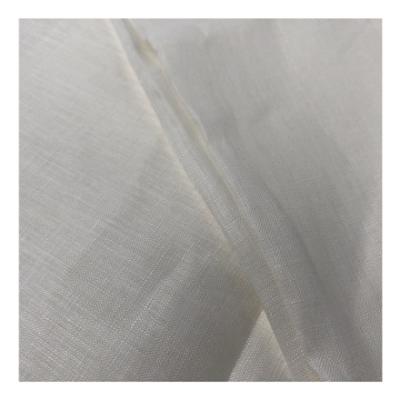 China 100% Pure Linen Fabric Organic Breathable Woven Dress Shirt Clothes Garment Fabric for sale