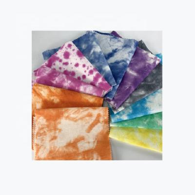 China Fashion QUICK DRY 100% Polyester Tie Dyed Printed Polyester Canvas Fabric Bag Fabric for sale