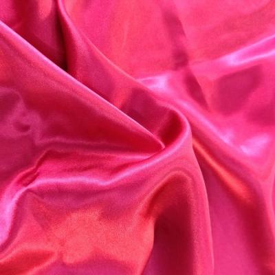 China Selling Soft Touch 97% Polyester 3% Waterproof Shiny Spandex Silk Satin Fabric for sale