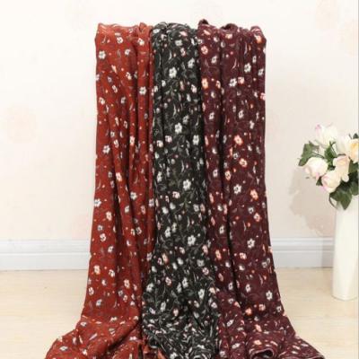 China CHIFFON FABRIC SILK CHIFFON CREPE FOAM POLYESTER SHRINK-RESISTANT SILK FABRIC for sale