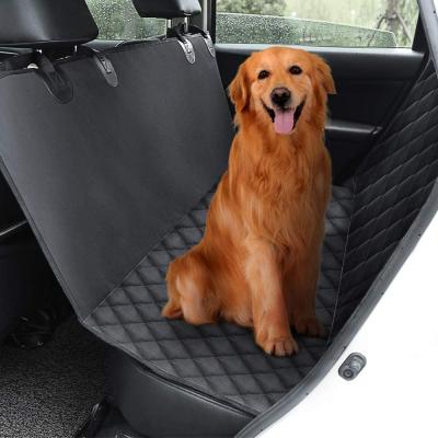 China Travel Pet Car Seat Cover Waterproof Scratch Proof And Durable Non-slip Car Hammock Dog Backseat Protector for sale