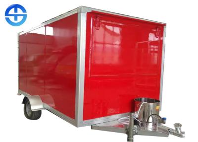 China Fiberglass Reinforced Plastic Coffee Carts Mobile Food Trailer for sale