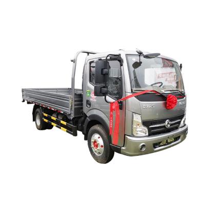 China 140HP Power Euro 6 Emission 3 Seats Safe Reliable Barrier Van Customized Flat Cargo Truck Cost Effective < 4L for sale