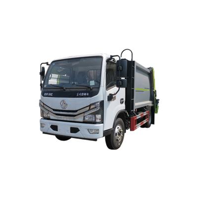 China China hotels dongfeng 4x2 9ton 140hp 7.50r16 six tires 6cbm diesel special vehicle dump garbage compactor truck for sale