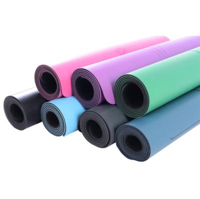 China Hot Selling Custom Erercise PU Natural Rubber Non-slip Eco-Friendly Yoga Mat for sale