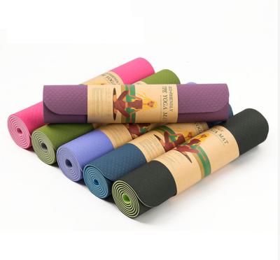 China Custom Made Hot Selling Erercise Yoga Tape Non-Slip Eco-Friendly Mat for sale