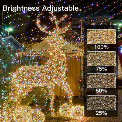 China Garden RGB Color IP44 Waterproof LED Garland Outdoor String Lights Fairy Lights LED String Holiday Wedding Christmas Decoration for sale