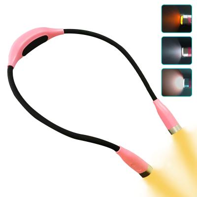 China Hung Reading Light Flexible Arms Modern Book Rechargeable Lamp Portable USB LED Flashlights for sale