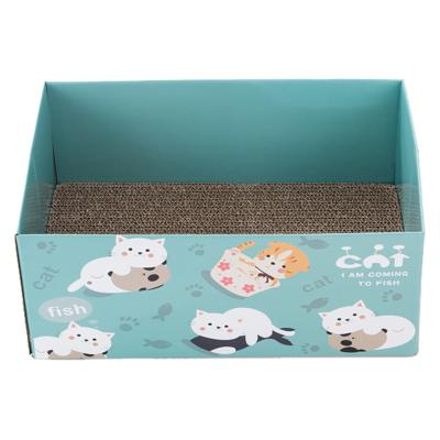 China High Quality Corrugated Board Viable Cat Scratcher Toy Cardboard Scratch Boxes for sale