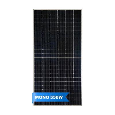 China Hot sale 550w monocrystalline solar power system 550 watt solar panel wholesale price paneles solar for sale