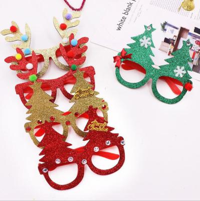 China 2022 Beauty Decorations Merry Christmas Decoration Glass Plastic Frame For Adult And Kids Party Supplies for sale