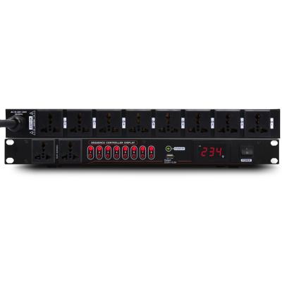 China Uninterruptible Power Supply DJ Audio System Uninterruptible Power Supply Controller 8 Channel Switching Power Supply DJ Change Professional Audio System With LED Display for sale