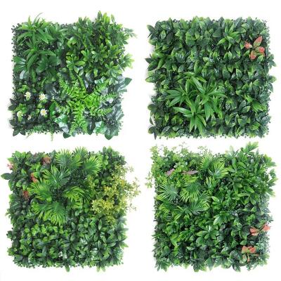 China 50x50CM Plant 3D Wall Panel Traditional Artificial Plastic Green Lawn DIY Home Decor Wedding Backdrop Garden Grass Wall Flower Green Wall for sale