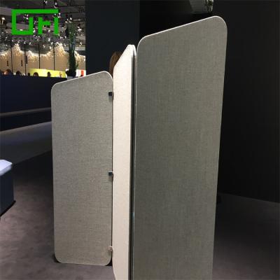 China Acoustic Movable Partition Soundproofing PET Felt Polyester Fiber Acoustic Divider Panels Acoustic Movable Office Partition Unpartitioned for sale