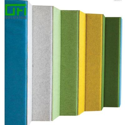 China Highly Efficient Sound Absorption No Hcho Polyester Acoustic Separation Panels Sound Absorption PET Acoustic Divder Panels Office Acoustic Cubicles for sale