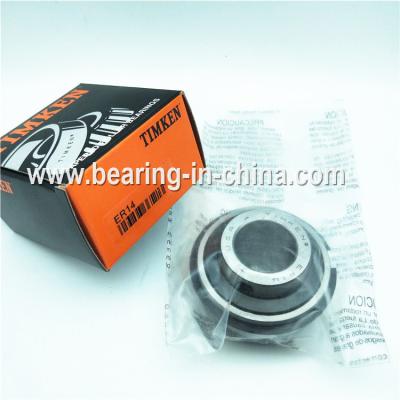 China ER14 TIMKEN BEARING 0.875 INCH BORE WIDE INNER INSERT BALL BEARING WITH SNAP RING for sale