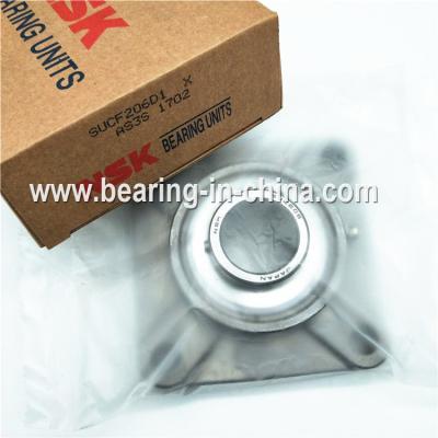 China nsk sucf206 STAINLESS STEEL 4 BOLT SQUARE FLANGE PILLOW BLOCK BEARING UNIT for sale