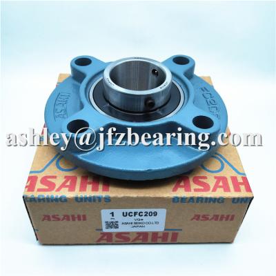 China ASAHI UCFC209 CAST IRON 4 BOLTS CAST IRON ROUND FLANGED BEARING UNIT for sale