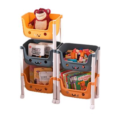 China Sustainable High Quality Eco - Friendly Kid Clothes Storage Rack And Toy Organizer Rack for sale