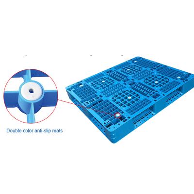 China Single faced plastic pallets stapelbox 1200 x 1200 top euro 6 foot plastic pallet for sale