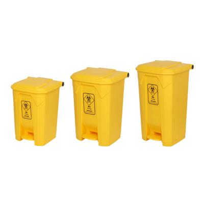 China 30Its high quality yellow plastic tempat viable sampah and plastico of dusbin contenedores de basura of underground waste for sale