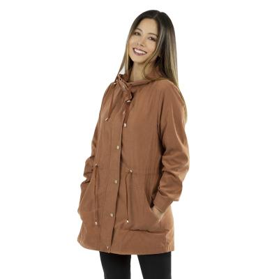 China Winter Hooded Thin Parka Women's Long Warm Coat Windproof Outwear Jacket for sale