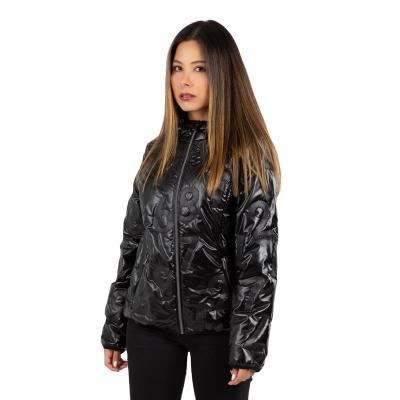 China 2020 Winter Fashion Warm Windproof High Shine Cropped Stripper Jacket For Women for sale