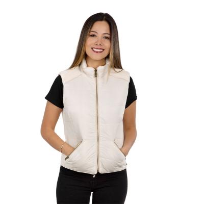 China Custom Logo Feather Outdoor Sleeveless Womens Lightweight Windproof Winter Down Vest for sale