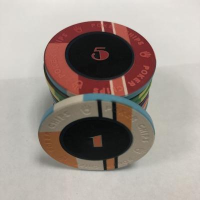 China EPT 10g ceramic 39 x 3mm ceramic poker chips, casino quality ceramic chip for sale