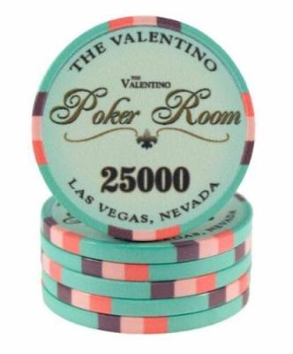 China 10G VALENTINO Ceramic Comfortable Custom Ceramic POKER CHIPS for sale