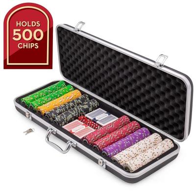 China ABS 500 ct. Poker Chip Case | Includes ABS case with room for two decks, and poker chips | Portable and Sturdy Case for sale