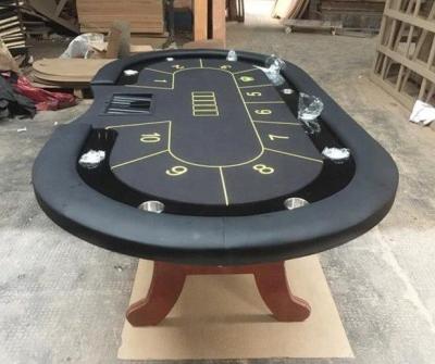 China Poker Club Deluxe Grade Texas Holdem Poker Heavy Duty Professional 96 Inch Casino Table for sale