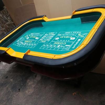 China MDF+Wood+PU 96 INCH Portable Professional Casino Shits Poker Table for sale