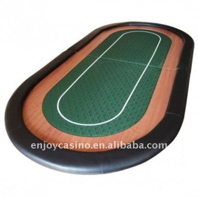 China MDF+Wood+PU Champion Folding Poker Table Top With Gear Cloth Fitted Game Surface for sale