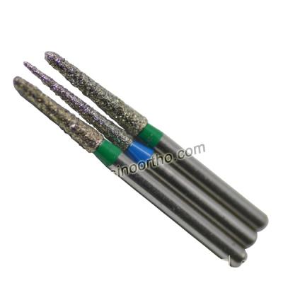 China Sino Manufacture Hangzhou Ortho Dental Metal Round Lid Medical Diamond Burs for sale