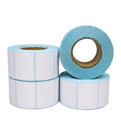 China Factory Waterproof Hot Sale White Self Adhesive Heat Sensitive Paper Sticker Roll Labels On Sale for sale